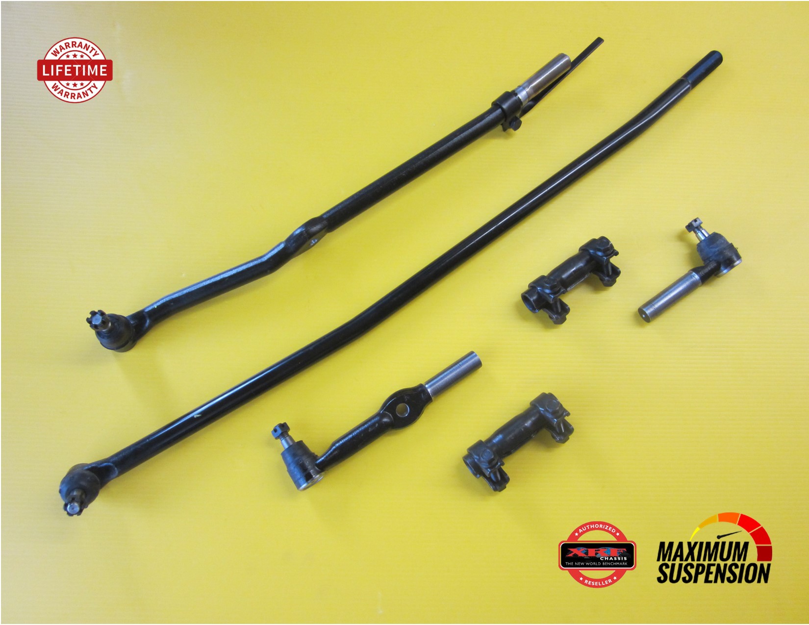 XRF Steering Tie Rod & Drag Link Kit For Ram 2500/3500 1994-1997 4x4 – Inner & Outer With Sleeves – Lifetime Warranty
